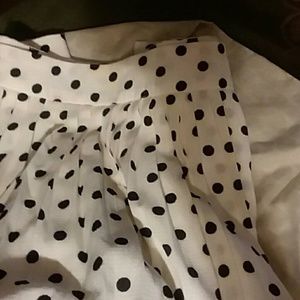 Black and White polka dot skirt!